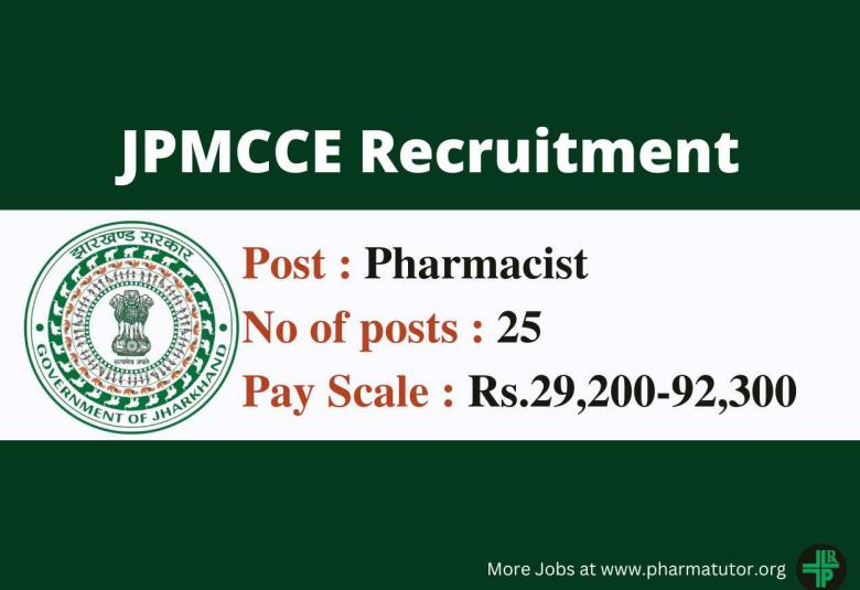 JPMCCE Pharmacists Recruitment