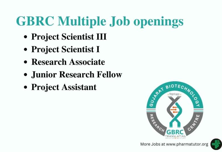 Multiple Job openings at GBRC