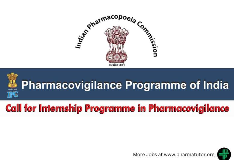 NCC-PvPI invites applications for Internship Programme in Pharmacovigilance