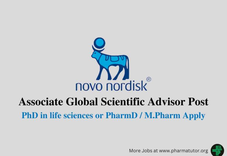 Novo Nordisk Looking for Associate Global Scientific Advisor