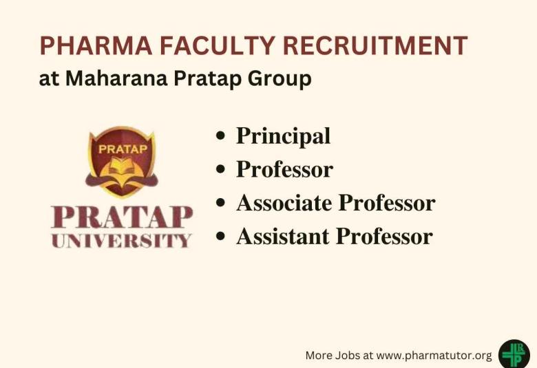 Required Principal, Professor, Associate Professor, Assistant Professor at Maharana Pratap Group