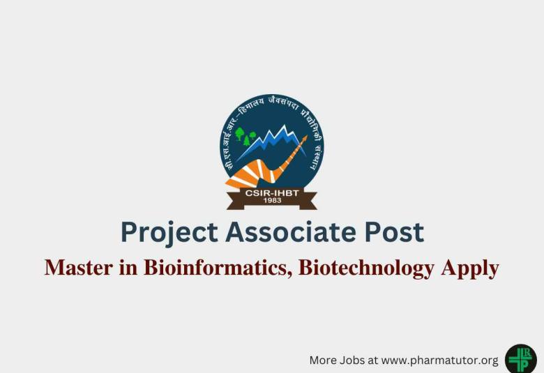 Applications are invited for post of Project Associate at IHBT
