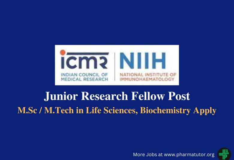 Apply Online for Junior Research Fellow at NIIH