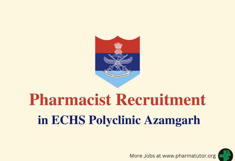 ECHS Central Organisation Invites application for post of Pharmacist
