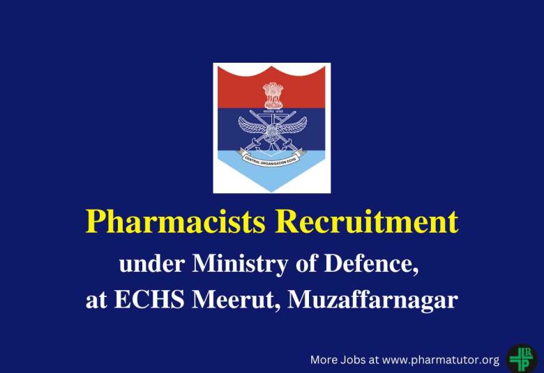 ECHS invites applications for post of Pharmacist