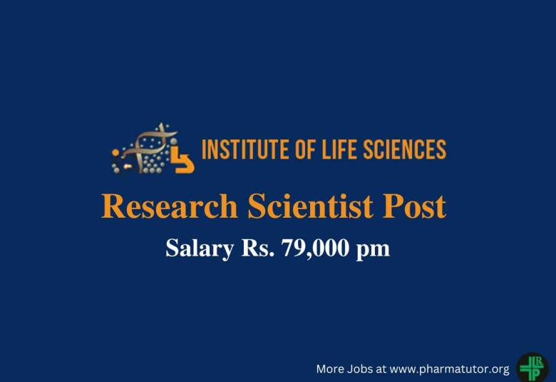 Job for Research Scientist at Institute of Life Sciences