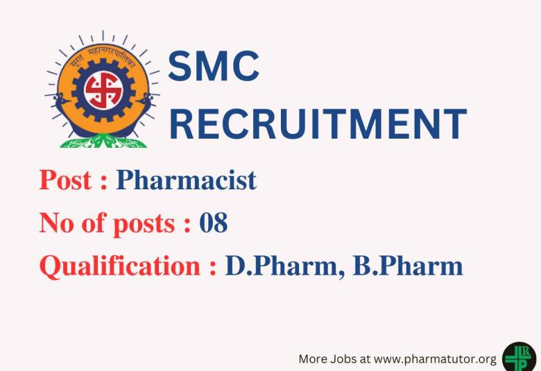 Recruitment for Pharmacists at Municipal Corporation