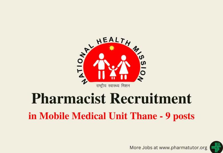 Recruitment for Pharmacists in Mobile Medical Unit Thane