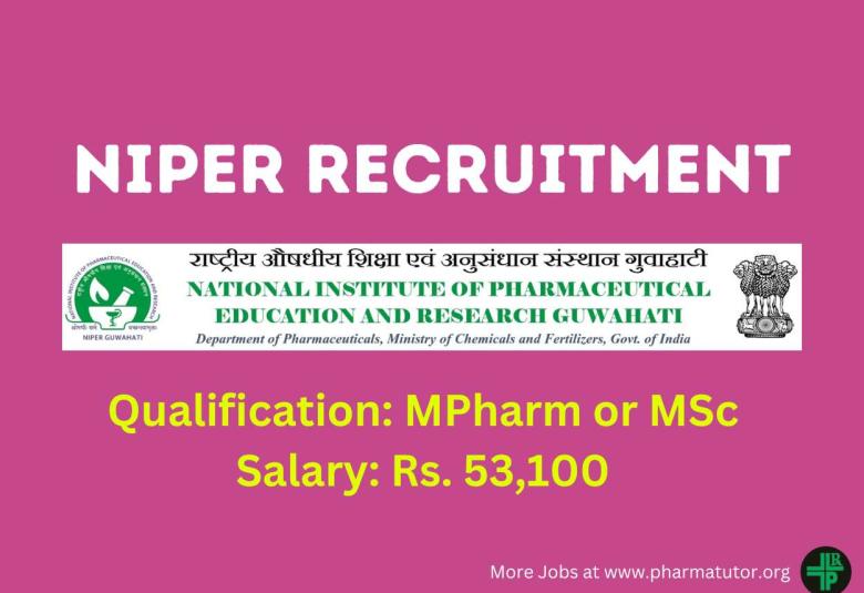 Apply Online for Scientist/ Technical Supervisor Post at NIPER