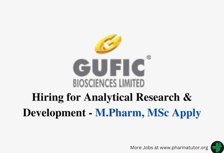 Gufic Group Hiring for Analytical Research & Development