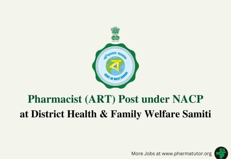 Job for Pharmacist at District Health & Family Welfare Samiti