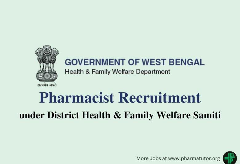 Job for Pharmacist under District Health & Family Welfare Samiti