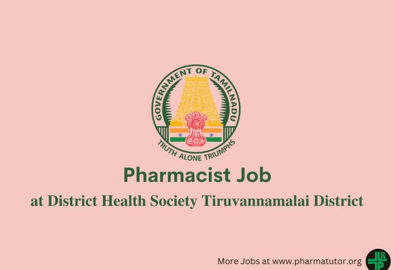 Vacancy for Pharmacist at District Health Society