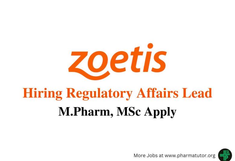 Zoetis Hiring Regulatory Affairs Lead