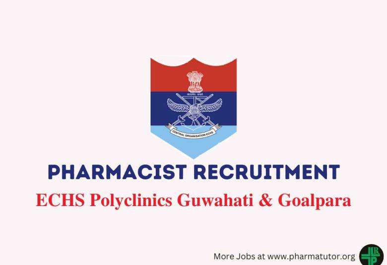 Applications are invited for post of Pharmacist at ECHS Polyclinics