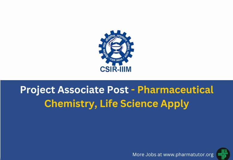 Applications are invited for post of Project Associate at IIIM