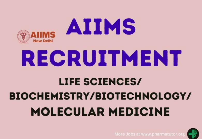 Applications are invited for the post of JRF in the ICMR funded project at AIIMS
