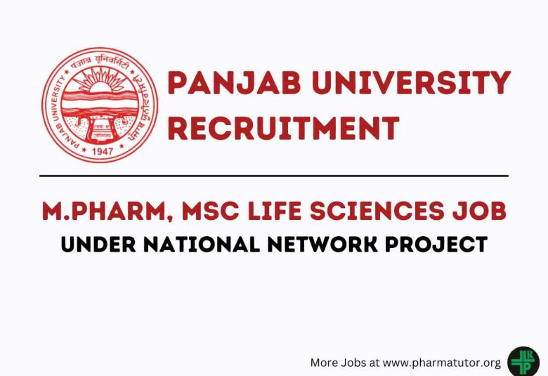 Job for M.Pharm, MSc Life sciences under National Network Project of NIPER at Panjab University