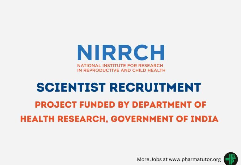 Online Applications are invited for post of Scientist at NIRRCH