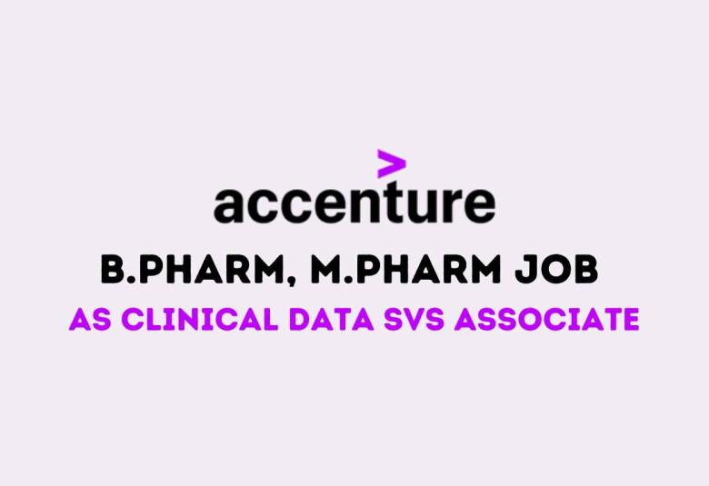 Work as Clinical Data Svs Associate at Accenture