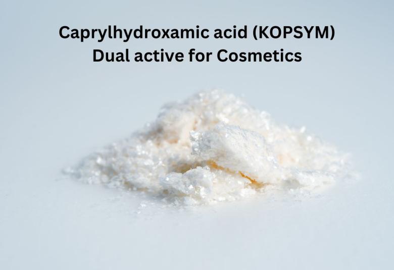Caprylhydroxamic acid - Dual active for Cosmetics