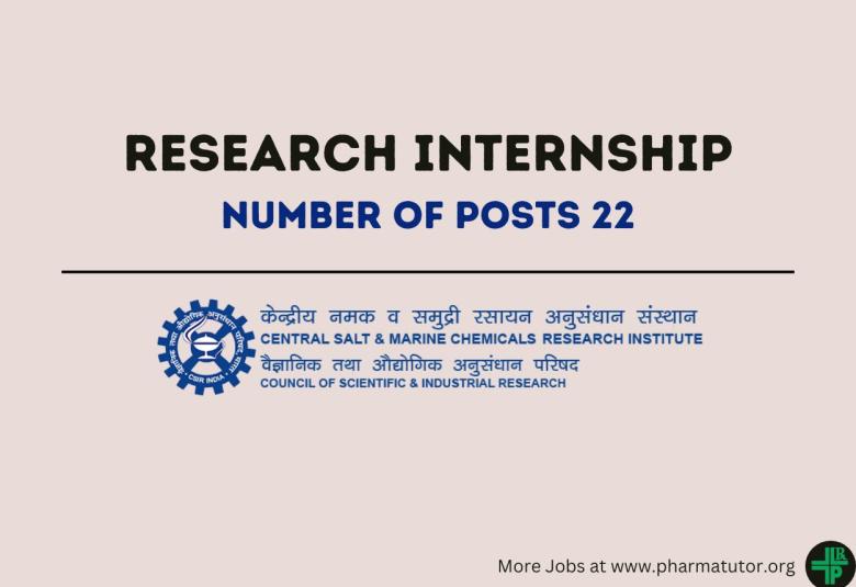 CSMCRI invites applications for Research Internship
