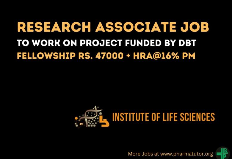 Institute of Life Sciences looking for Research Associate