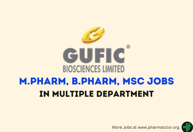 Interview for M.Pharm, B.Pharm, MSc at Gufic Group