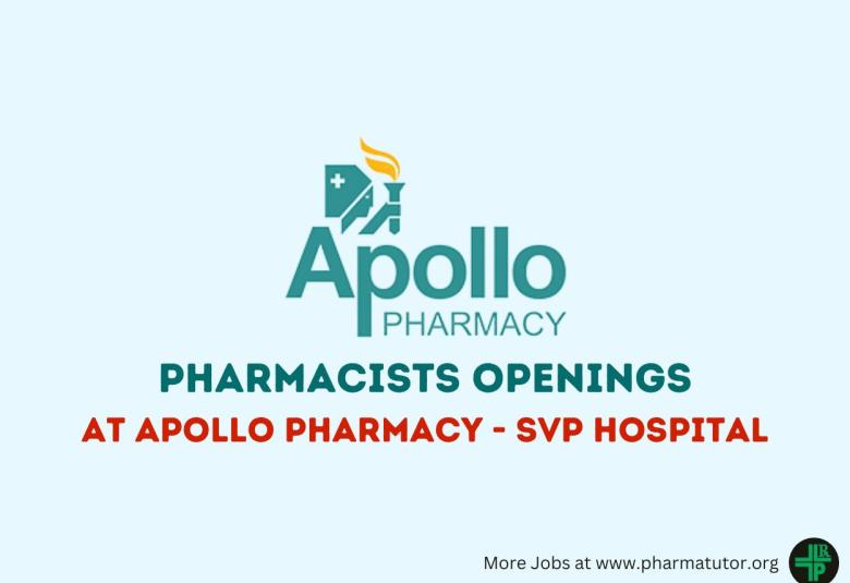 Job Openings for Pharmacists at Apollo Pharmacy