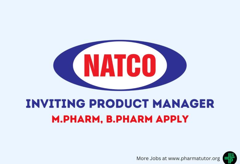 Natco Pharma Inviting Product Manager