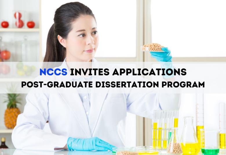 NCCS invites applications for the post-graduate dissertation program