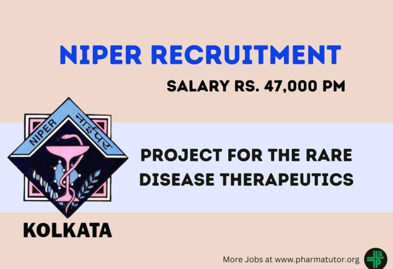 NIPER recruitment for Research Associate