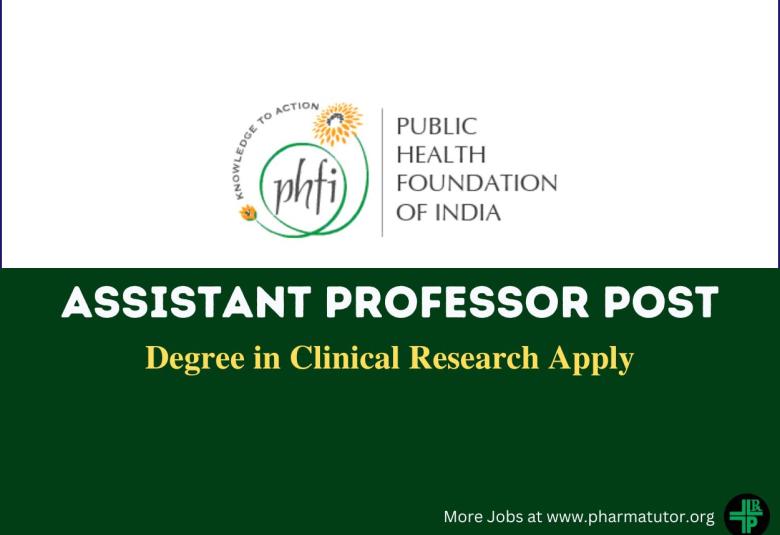 Public Health Foundation of India looking for Assistant Professor