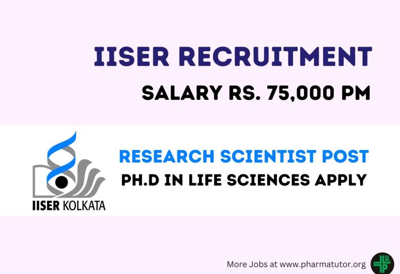 Vacancy for Research Scientist at IISER