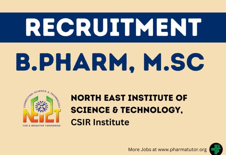 Advertisement for Project Staff at North East Institute of Science & Technology