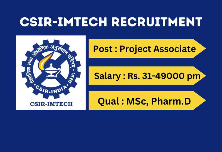 Applications are invited for Project Associate at IMTech