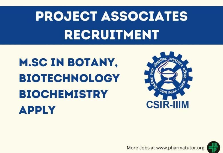 Apply Online for post of Project Associates at Indian Institute of Integrative Medicine