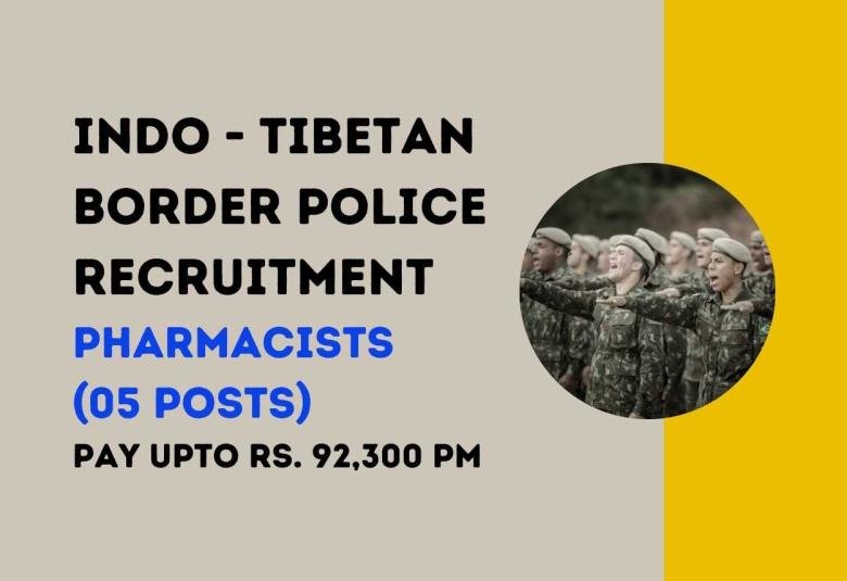 Job Openings for Pharmacists at Indo Tibetan Border Police