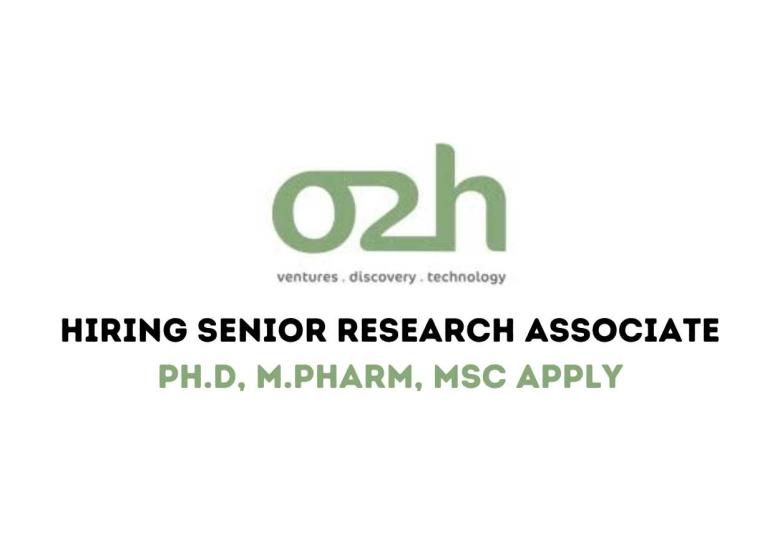 o2h group looking for Senior Research Associate