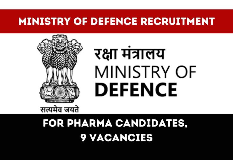 Opportunity for Diploma in Pharmacy to Join Ministry of Defence
