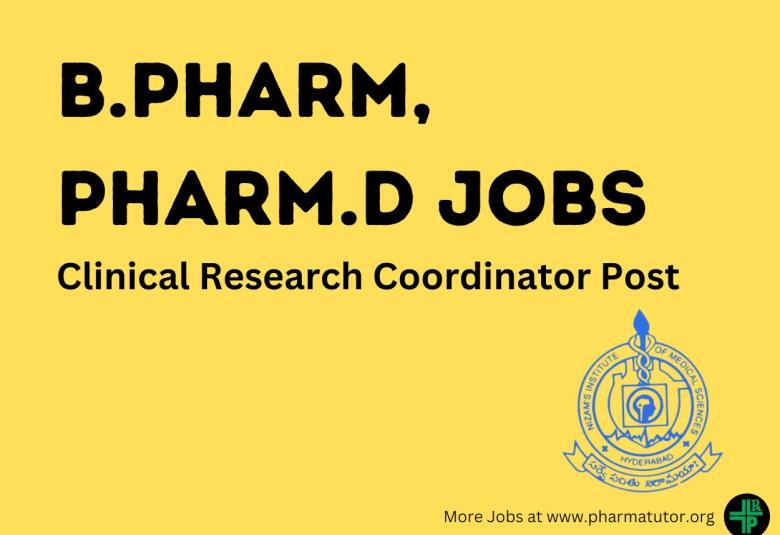 Recruitment of Clinical Research Coordinator at Nizam's Institute of Medical Sciences