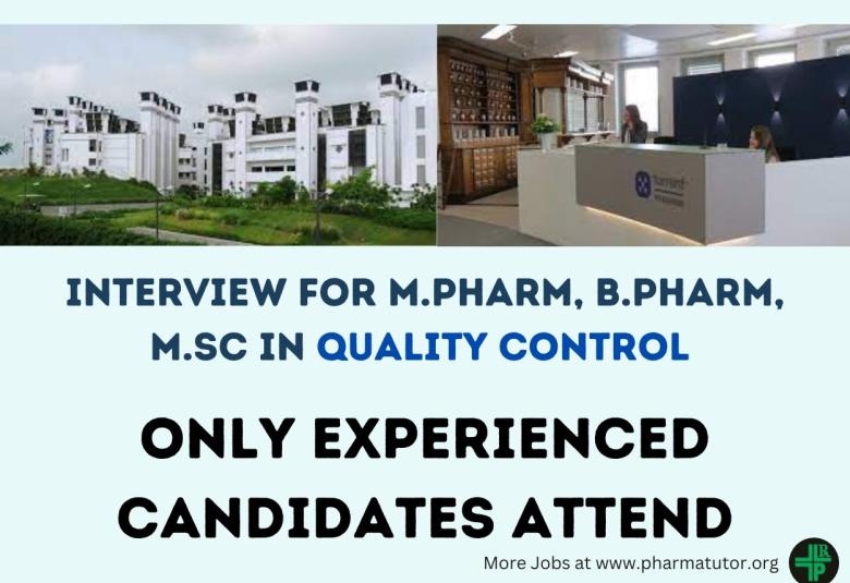Walk in Drive for M.Pharm, B.Pharm, MSc as Quality Control Executive at Torrent Pharma