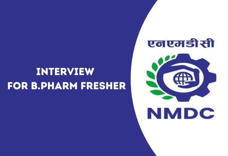 Walk in interview for B.Pharm Apprentices at NMDC Limited