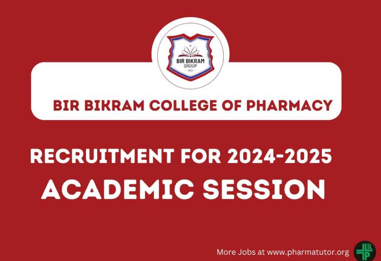 Bir Bikram College of Pharmacy looking for Principal and Pharma Faculty