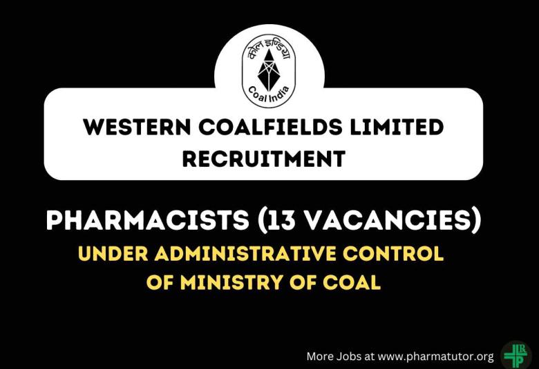Job Openings for Pharmacists at Western Coalfields Limited
