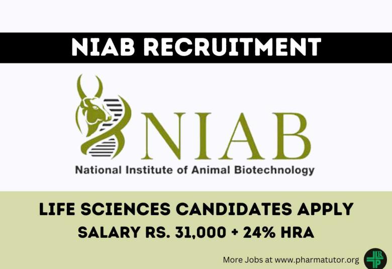 National Institute of Animal Biotechnology looking for Life Sciences Candidates