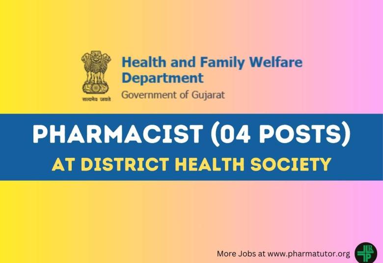 Vacancy for Pharmacist at District Health Society