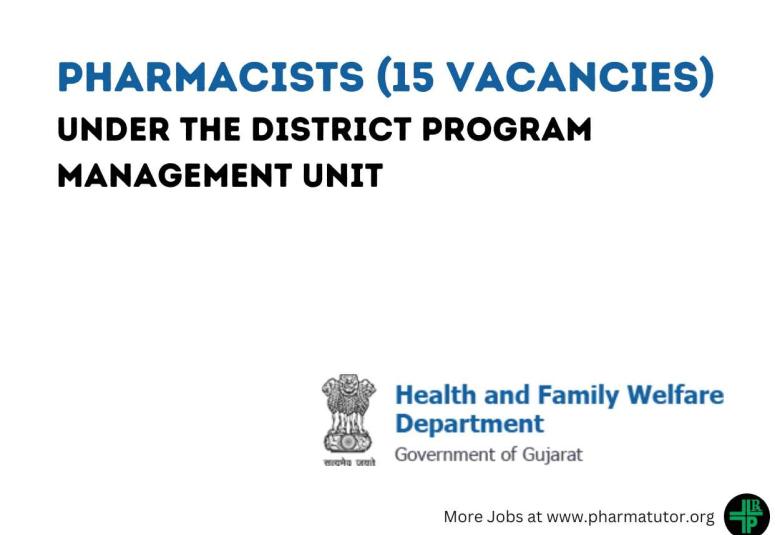 Recruitment for Pharmacists under the District Program Management Unit