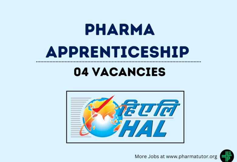 HAL Limited invites application for Pharma Apprenticeship
