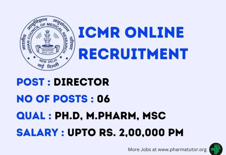 ICMR invites online applications for post of Director